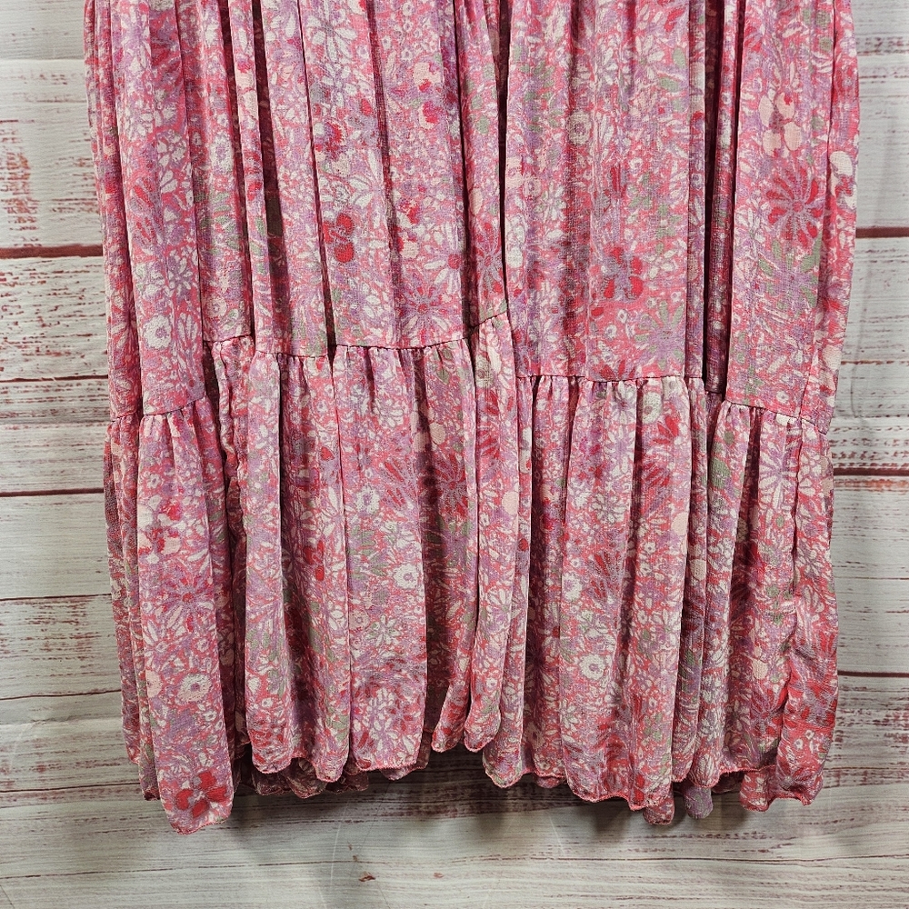 Free People Feeling Groovy Pink Floral maxi dress - Picture 6 of 16